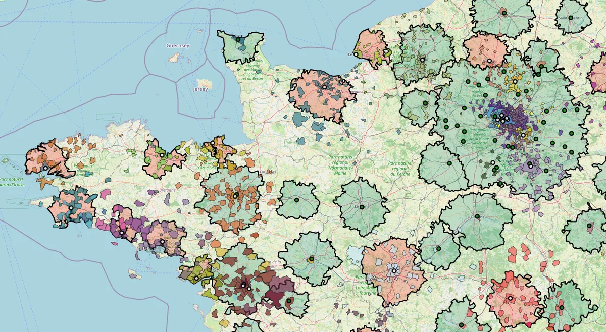 Restitution cartographique de zones scorées